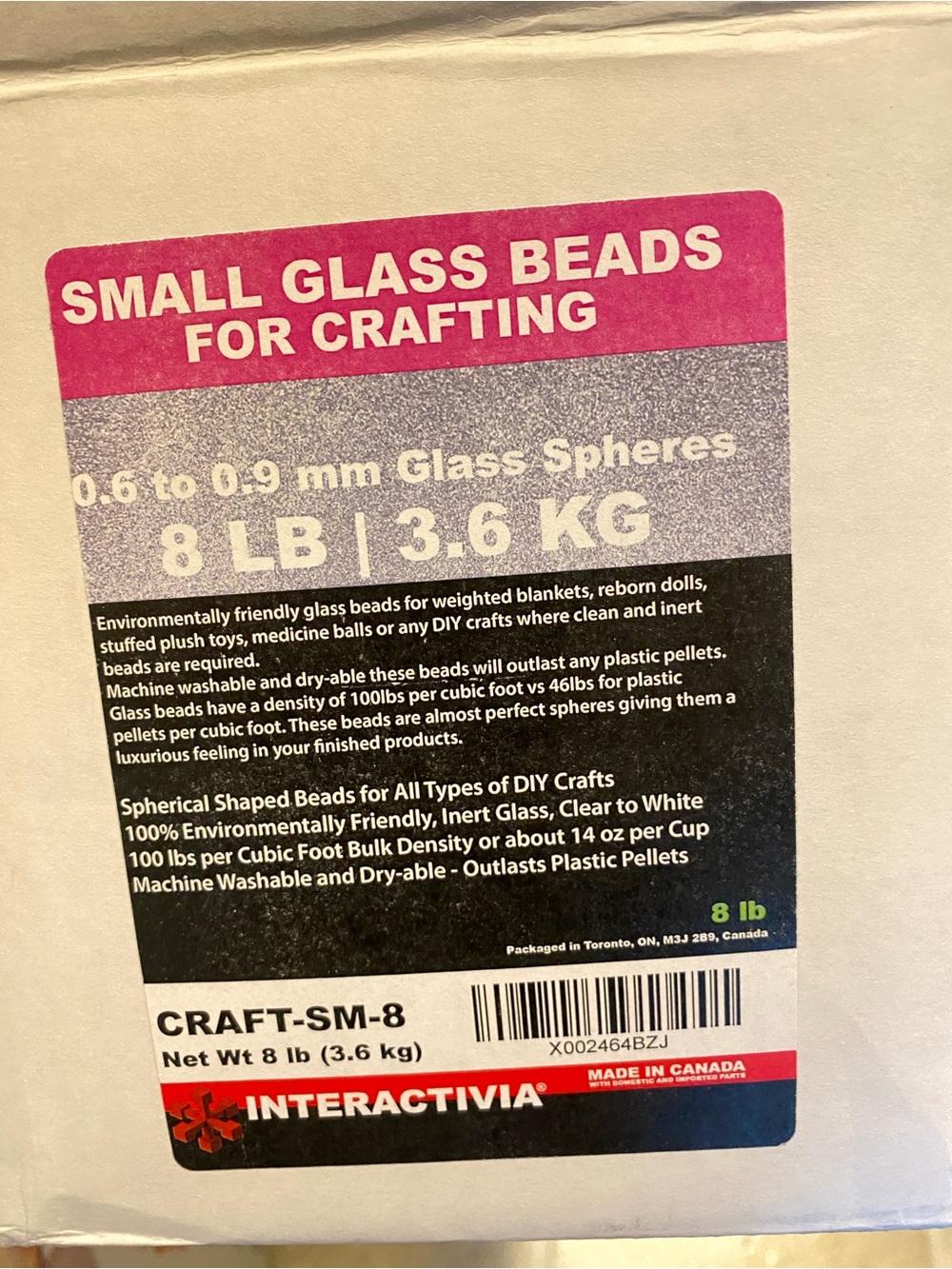 Small Glass Beads for Crafting - Clear/White